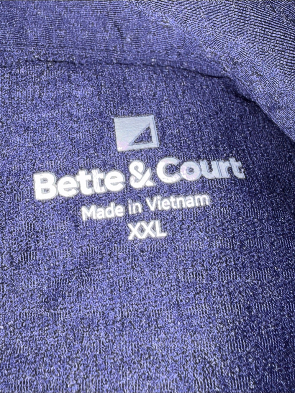 Bette & Court Blue Long Sleeve Quarter-Zip Pullover size XXL - Picture 4 of 6